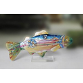 Fish Art Glass Sculpture 18"L x 11"H